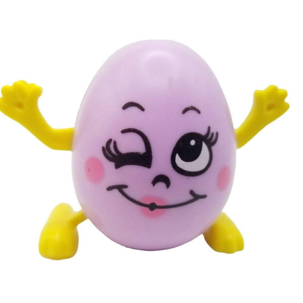 Vintage Wind Up Toy Purple Walking Egg Wind Up Toy Works Easter Unlimited WInk